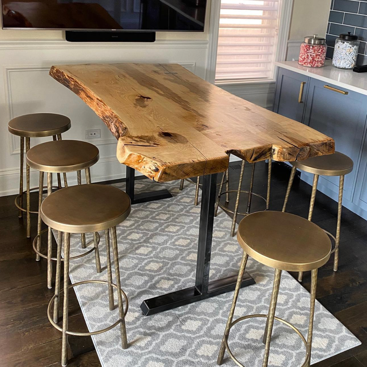 Live Edge Maple Bar Top 1 of A Kind Live Edge Slabs