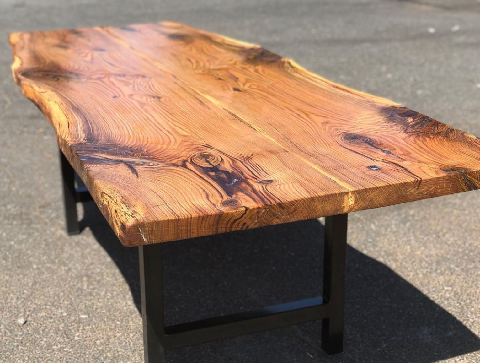 Live Edge White Oak Jointed Dining Table