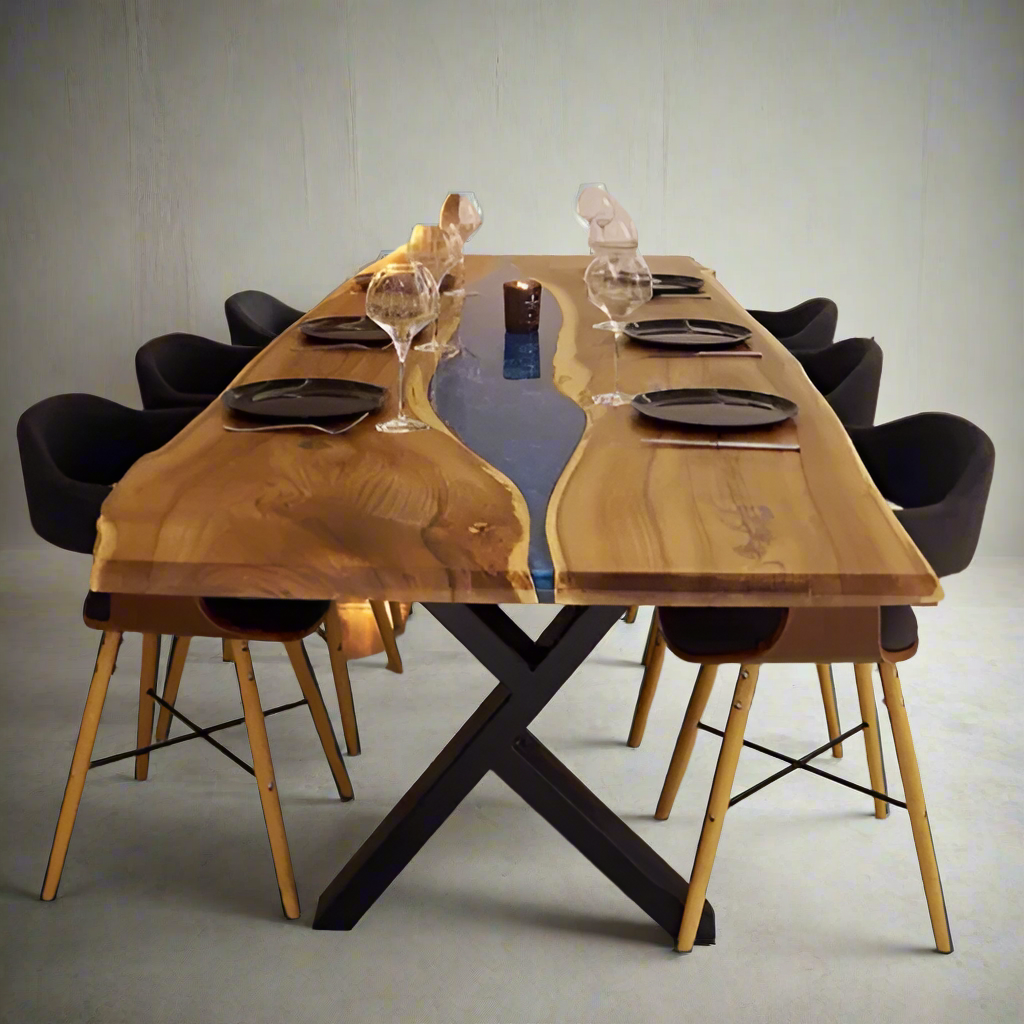 Live Edge Beech Epoxy River Table