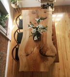 Live Edge Beech Single Slab Dining Table