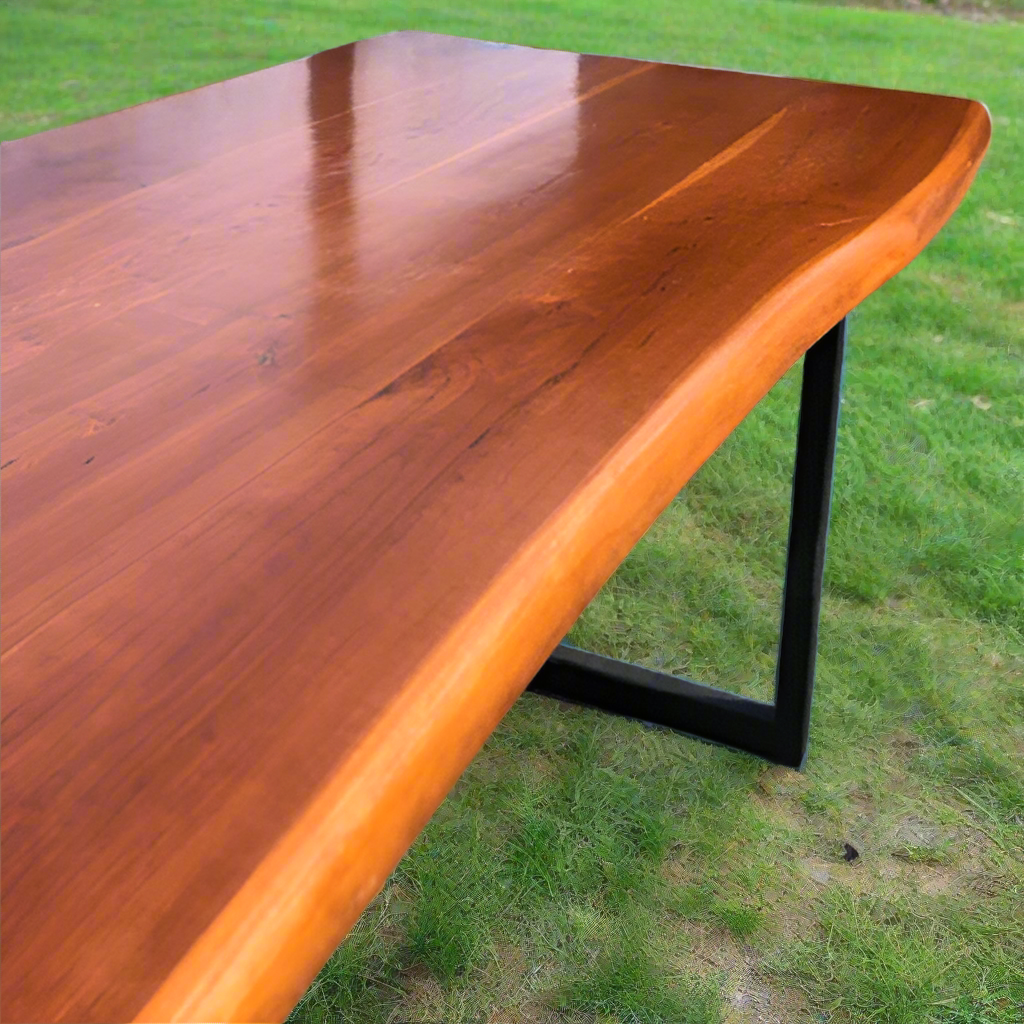 Live Edge Jointed Cherry Dining Table