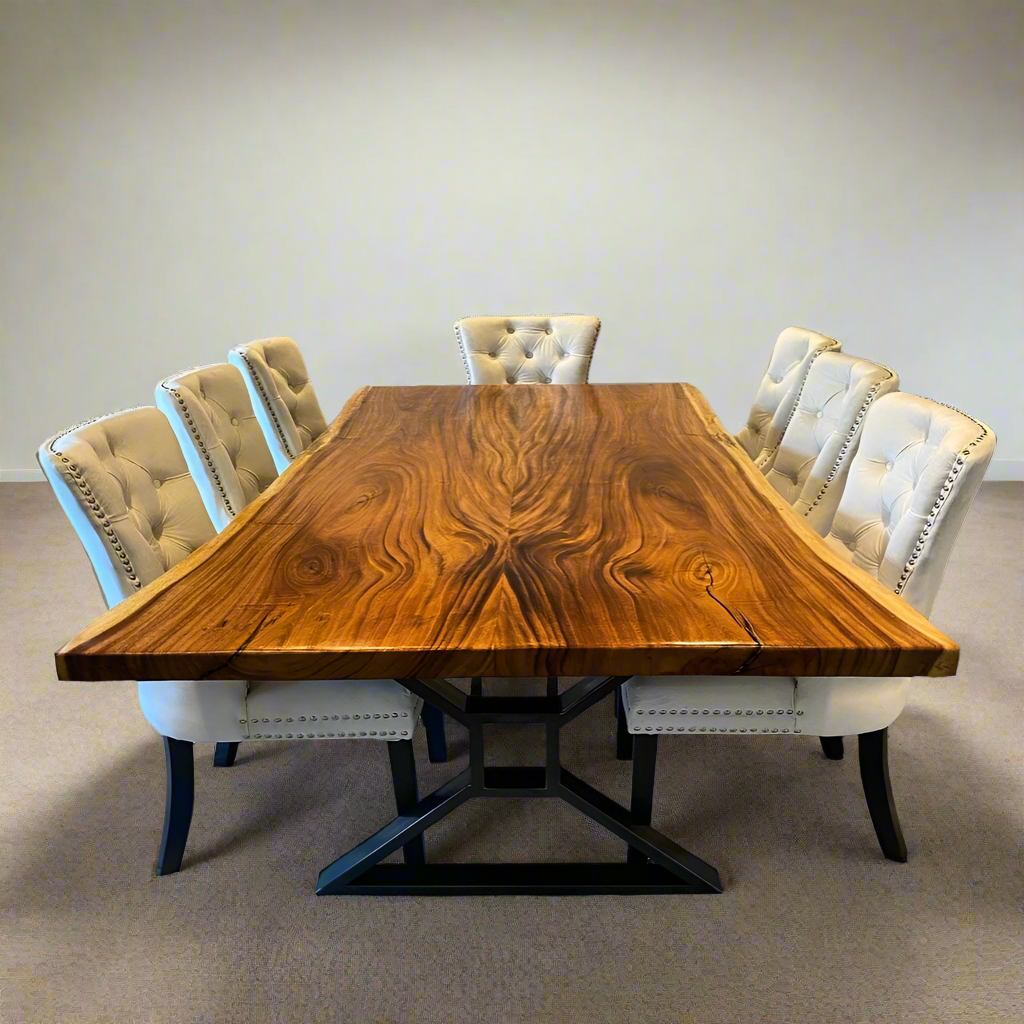 Live Edge Bookmatch Acacia Dining Table