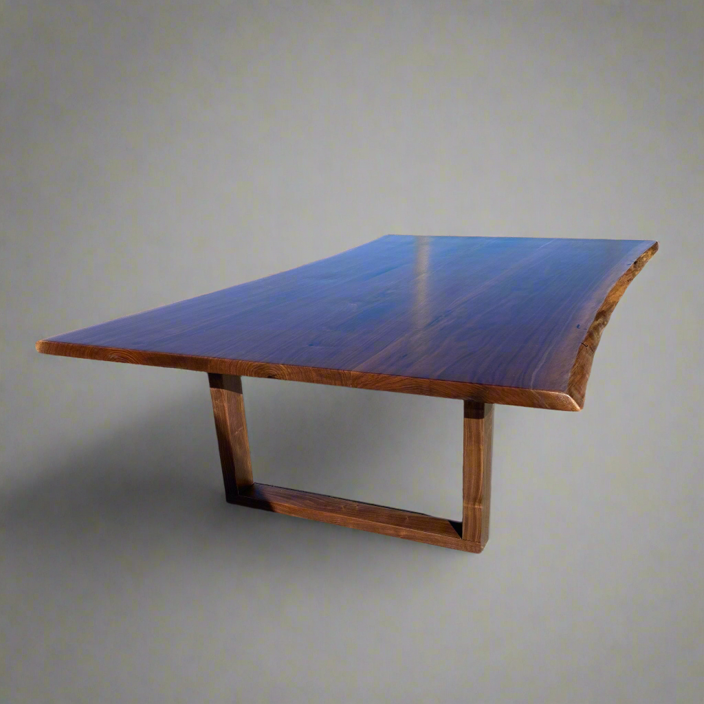 Live Edge Jointed Black Walnut Dining Table
