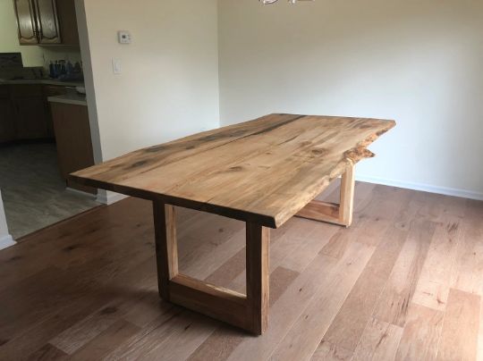 Live Edge Jointed Maple Dining Table
