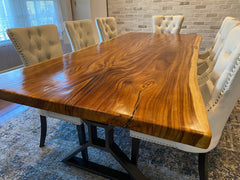 Live Edge Bookmatch Acacia Dining Table