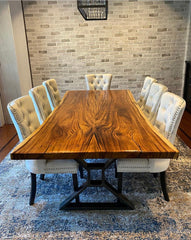 Live Edge Bookmatch Acacia Dining Table